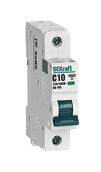 Dekraft Автоматический выключатель ВА105-1P-010A-C 13152DEK