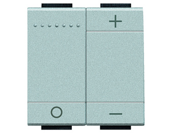 BT LL Алюминий Светорегулятор нажимной для люм/ламп с ЭПРА, 600 Вт, 1-10 В NT4410N