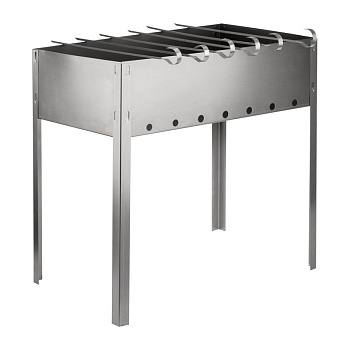 Мангал сборный "ЭКОНОМ" в гофрированной картонной коробке с шампурами СОКОЛ Rexant 62-0008