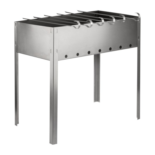 Мангал сборный "ЭКОНОМ" в гофрированной картонной коробке с шампурами СОКОЛ Rexant 62-0008