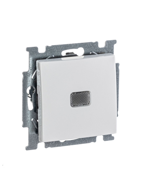 Купить ABB BJB Basic 55 Бел Выключатель 1-клавишный с подсветкой 2CKA001012A2153
