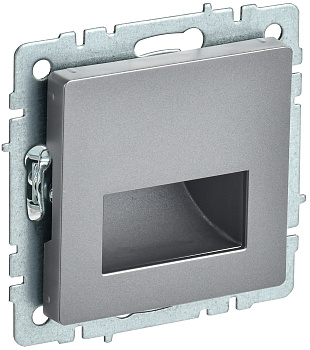 IEK BRITE BASE Сталь Подсветка LED встраиваемая ПЛ20-БрС сталь