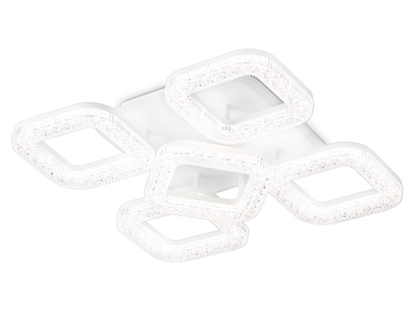 Ambrella Светильник потолочный светодиодный с пультом FA3914/4+1 WH белый 80W 3000K/4200K/6400K 380*380*110 (ПДУ РАДИО 2.4G)