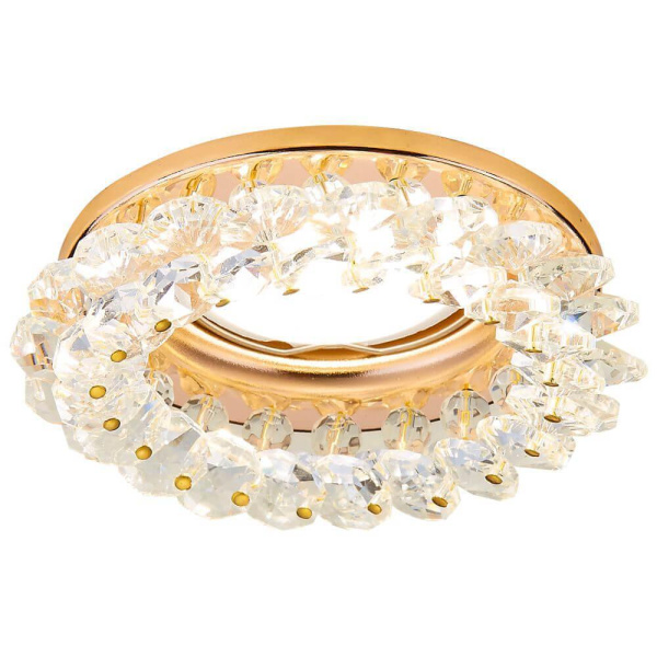 Ambrella Встраиваемый точечный светильник K206 CL/G золото/прозрачный MR16