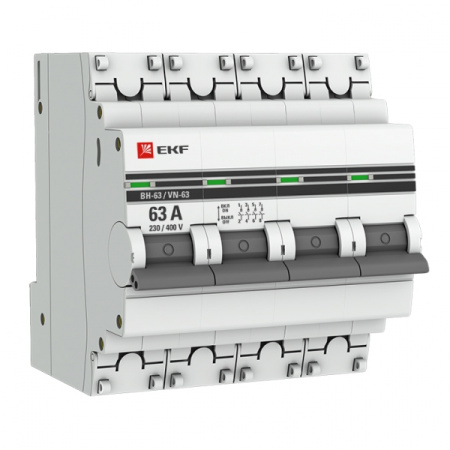EKF PROxima Выключатель нагрузки 4P 63А ВН-63 SL63-4-63-pro