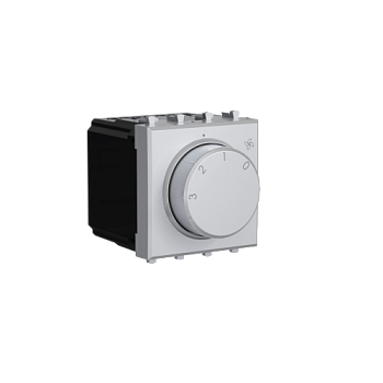 DKC Механизм управления вентиляторами модульный, "Avanti", "Закаленная сталь", 2модуля