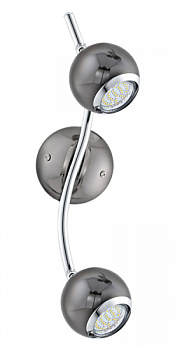 Eglo Спот LED BIMEDA, 2X3W (GU10), сталь, никель черный 31006