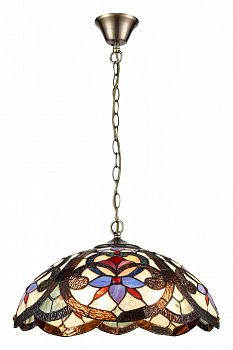 VELANTE 826-806-03 Люстра подвесная Бронза/Разноцветный E27 3*60W