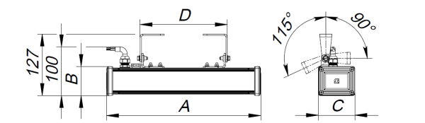 Купить СТ BRACKET SET EVOLINE LED TELESCOPIC 330 MM (2PCS)