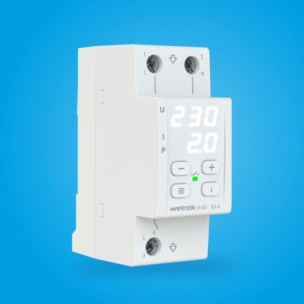 Купить Welrok VI-63 Реле напряжения 63 А (max 80 A), 13 900 ВА