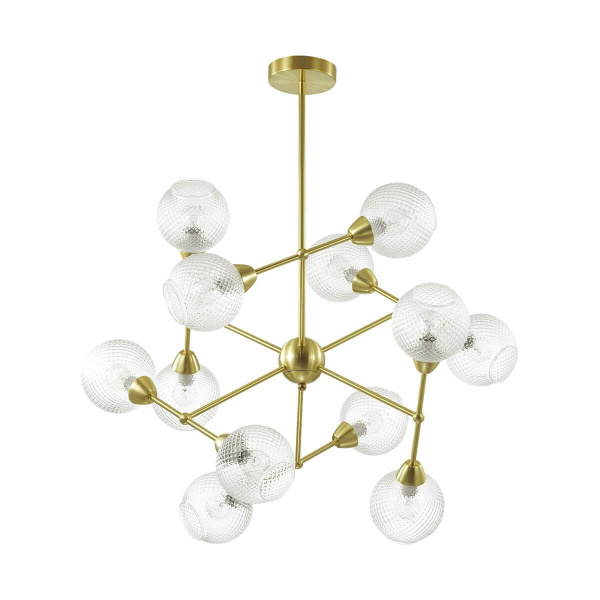 Купить Lumion 3752/12C LN19 048 матовое золото Люстра на штанге E14 12*40W 220V EVERLY