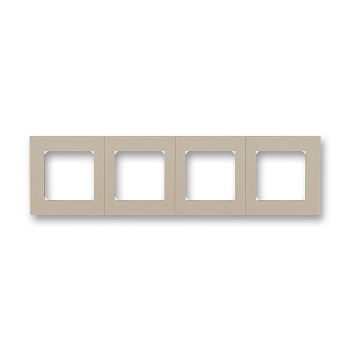 ABB EPJ Levit кофе макиато / белый Рамка 4 поста, 2CHH015040A6018