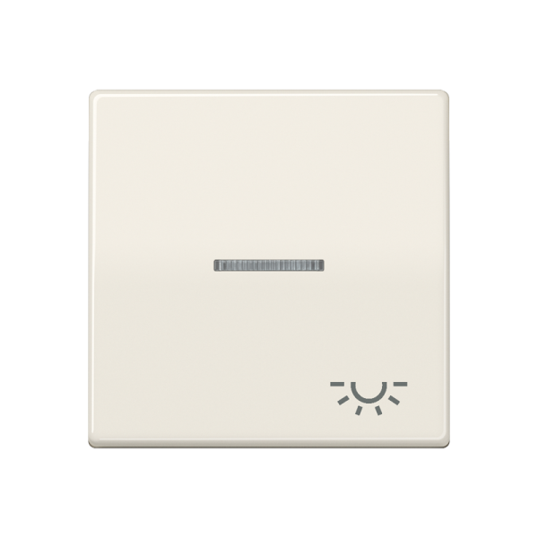 JUNG Клавиша для выключателя с окошком для подсветки и символом "свет" слоновая кость AS591KO5L