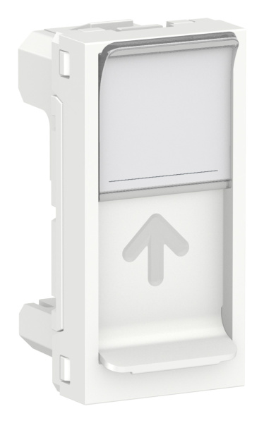 Купить SE Unica Modular Бел Панель лицевая RJ45, одиночная без коннектора, 1 модуль NU941018