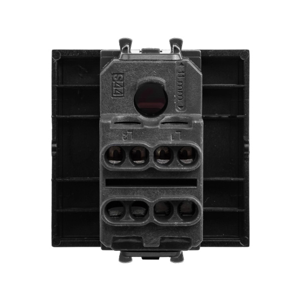 Купить DKC Инвертор одноклавишный модульный, "Avanti", "Черный матовый", 2 модуля