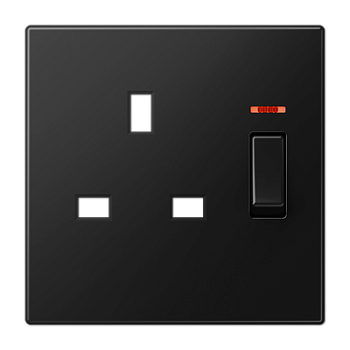 JUNG Накладка на механизм британского стандарта с индикацией дюропласт черный матовый british standart BS2171KOSWMPL