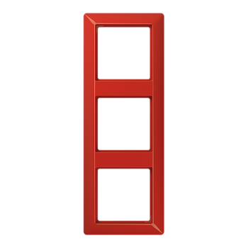 JUNG Рамка 3-кратная для вертикальной и горизонтальной установки термопласт, красная AS583BFRT