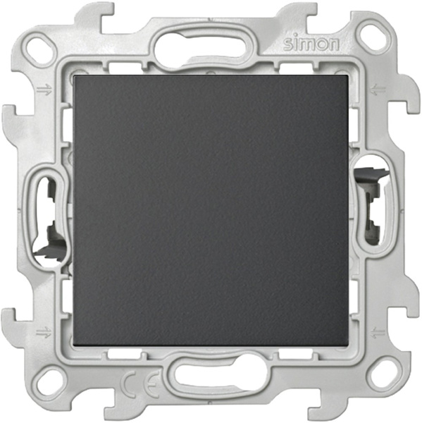 Купить Simon 24 Графит Одноклавишный переключатель Push&Go 2420201-038