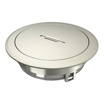 OBO Bettermann Лючок GES R2T пылевлагостойкий IP66, IK10, 40х140 мм (никелированный) с тубусом 7408860