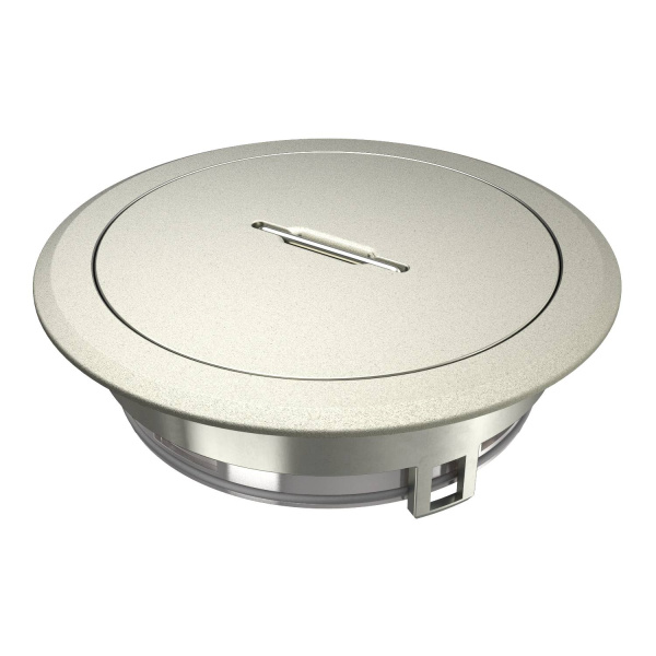 OBO Bettermann Лючок GES R2T пылевлагостойкий IP66, IK10, 40х140 мм (никелированный) с тубусом 7408860