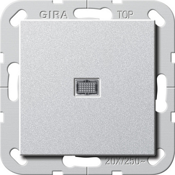 Gira Выключатель двухполюсный "Британский стандарт" с подсветкой 20А 283426