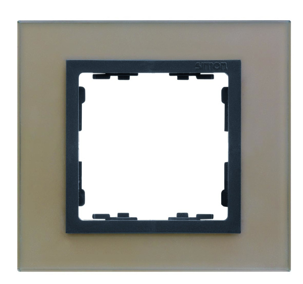 Simon 82 Nature Медь/Графит (стекло) Рамка 1-ая 82817-34