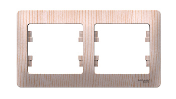 Systeme Electric Glossa Сосна Рамка 2-ая, горизонтальная