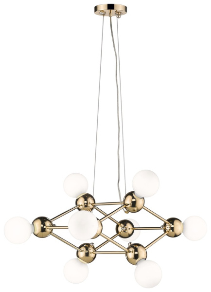 Wertmark WE234.08.303 Люстра подвесная Белое золото/Золото E27 8*60W