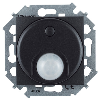 Simon 15 Графит Выключатель с датчиком движения 500 Вт, 230 В, винт.зажим 1591721-038