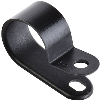 IEK Скоба крепежная 16мм нейлоновая черная (50шт)