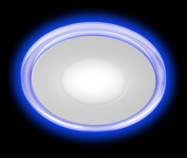 ЭРА LED 3-6 BL Светильник светодиодный круглый c cиней подсветкой LED 6W 220V 4000K Купить ЭРА LED 3-6 BL Светильник светодиодный круглый c cиней подсветкой LED 6W 220V 4000K