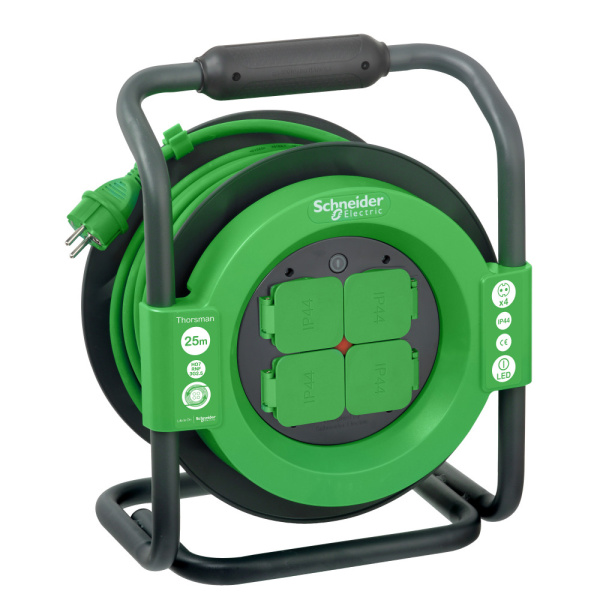 SE Удлинитель катушечный Thorsman 4 роз 25м 3х2.5 IP44 IMT33148