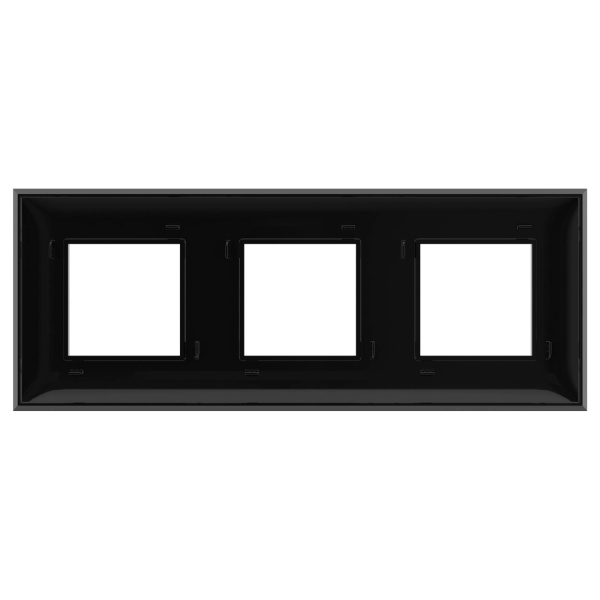 Купить DKC Рамка "Avanti", "Черный квадрат", 3 поста (6 мод.)