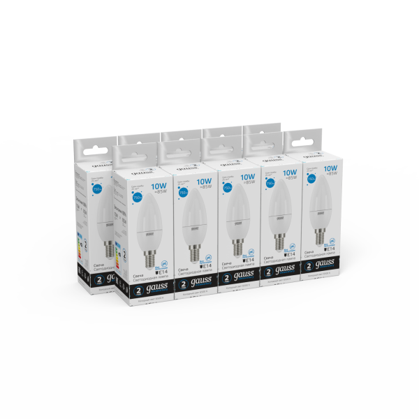 Купить Gauss Лампа Elementary Свеча 10W 750lm 6500K Е14 LED 33130
