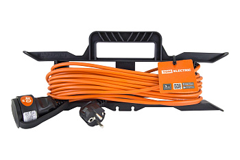 TDM Удлинитель-шнур силовой на рамке УШз10 (штепс. гнездо, 40м ПВС 3х0,75) SQ1302-0324