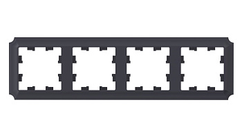 Systeme Electric AtlasDesign Antique Карбон Рамка 4-ая, универсальная