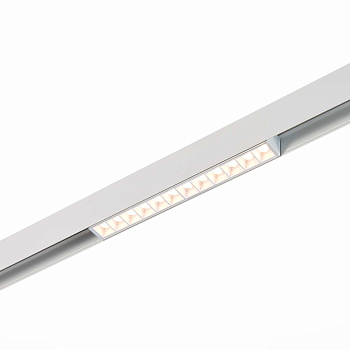 ST Luce ST361.536.12 Магнитный трековый светильник белый LED 1*12W 3000K 1 009Lm Ra>80 36° IP20 L222xW22xH44 48V