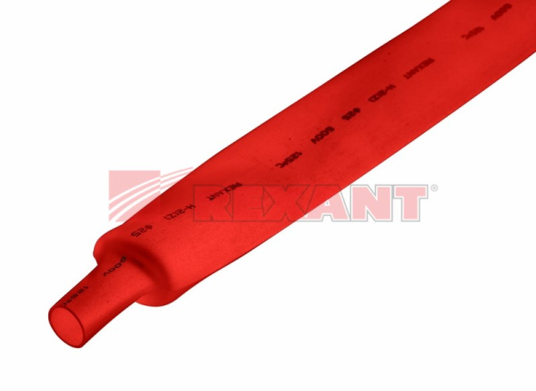 Купить 25.0 / 12.5 мм 1м термоусадка красная Rexant 22-5004