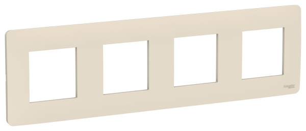 Купить SE Unica Studio Беж Рамка 4-ная NU200844