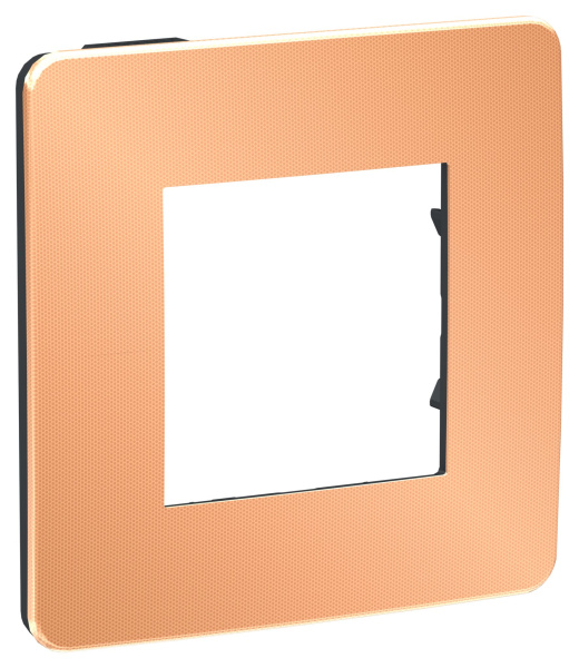 Купить SE Unica Studio Медь/Антрацит Рамка 1-ная NU280258