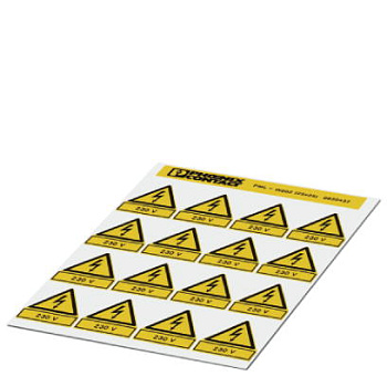 Phoenix Contact Предупредительная табличка PML-W202 (25X25) 0830437