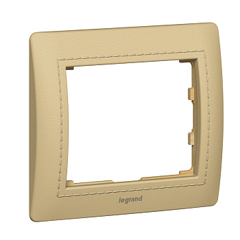 Legrand Galea Life Светлая Кожа/Havana Рамка 1-я 771990