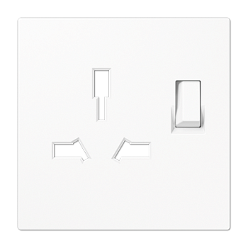 JUNG Накладка на розетку британского стандарта 4171GISWEINS белый LS990 LS4171GISWWWPL