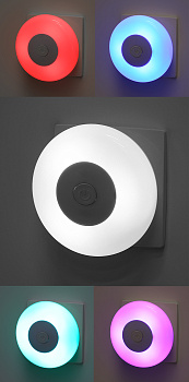 ЭРА Ночник - светильник светодиодный ЭРА NN-632-SW-W в розетку с выключателем белый