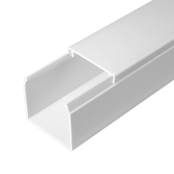 Промрукав Кабель-канал белый 2-й замок в п/э 40х40 (60м/уп) PR.0640401