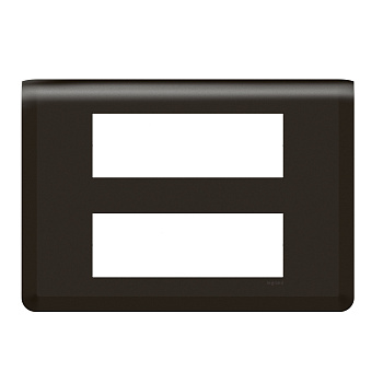 Legrand Mosaiс Рамка - Программа Mosaic - 2х6 модулей - матовая черная 079076L