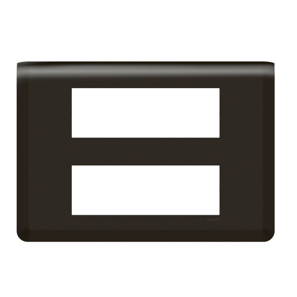 Legrand Mosaiс Рамка - Программа Mosaic - 2х6 модулей - матовая черная 079076L