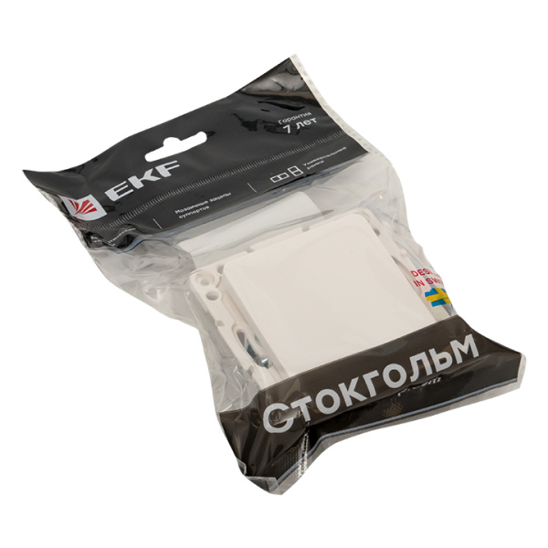 Купить EKF PROxima Стокгольм Белый Выключатель 1-кл, 10А