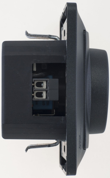 Купить Systeme Electric Glossa Антрацит Светорегулятор (диммер) поворотный, 300Вт (в сборе)