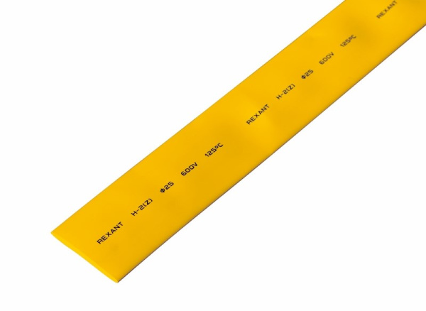 25.0 / 12.5 мм 1м термоусадка желтая Rexant 22-5002